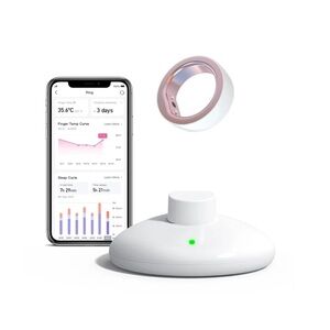 Femometer Smart Ring white pink